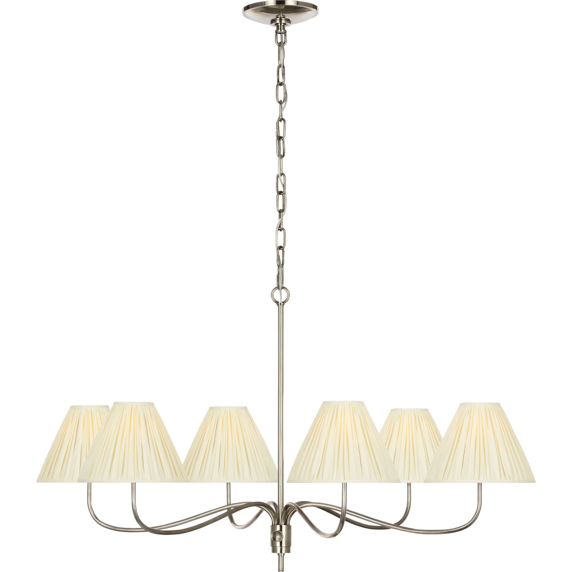 Pewter with Silk Pleated Shades | shipping 10/17/2026