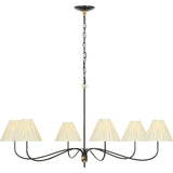 Bronze and Antique-Burnished Brass with Silk Pleated Shades | shipping 10/17/2026