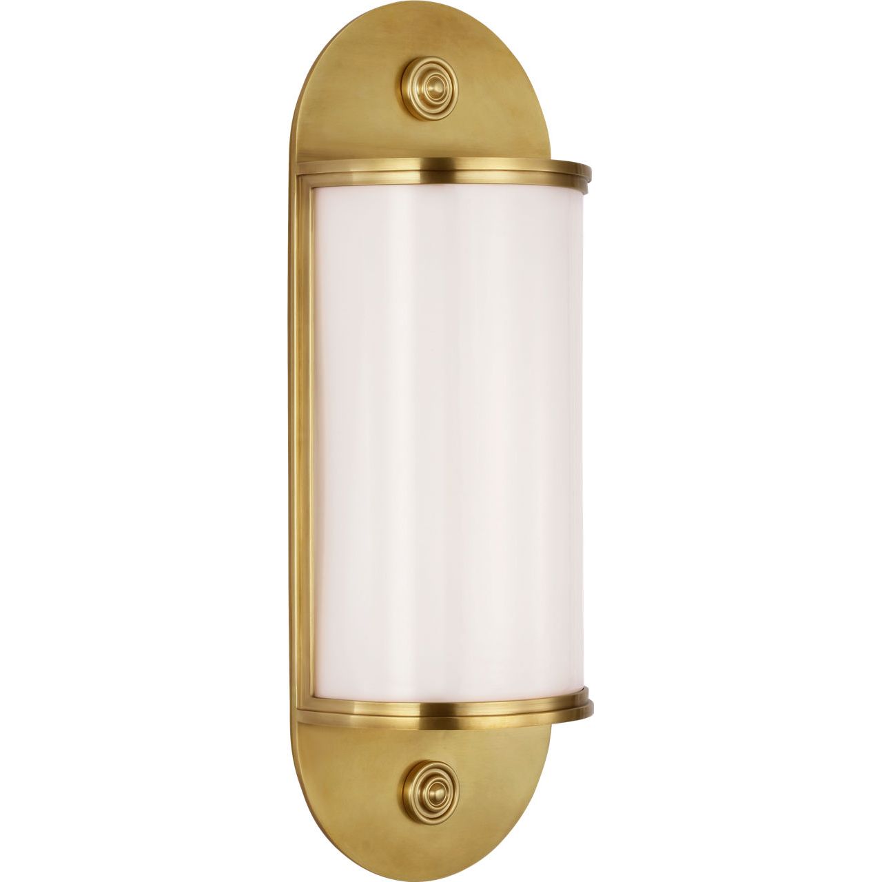 Antique-Burnished Brass with White Glass | shipping 12/25/2026