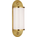 Antique-Burnished Brass with White Glass | shipping 12/25/2026