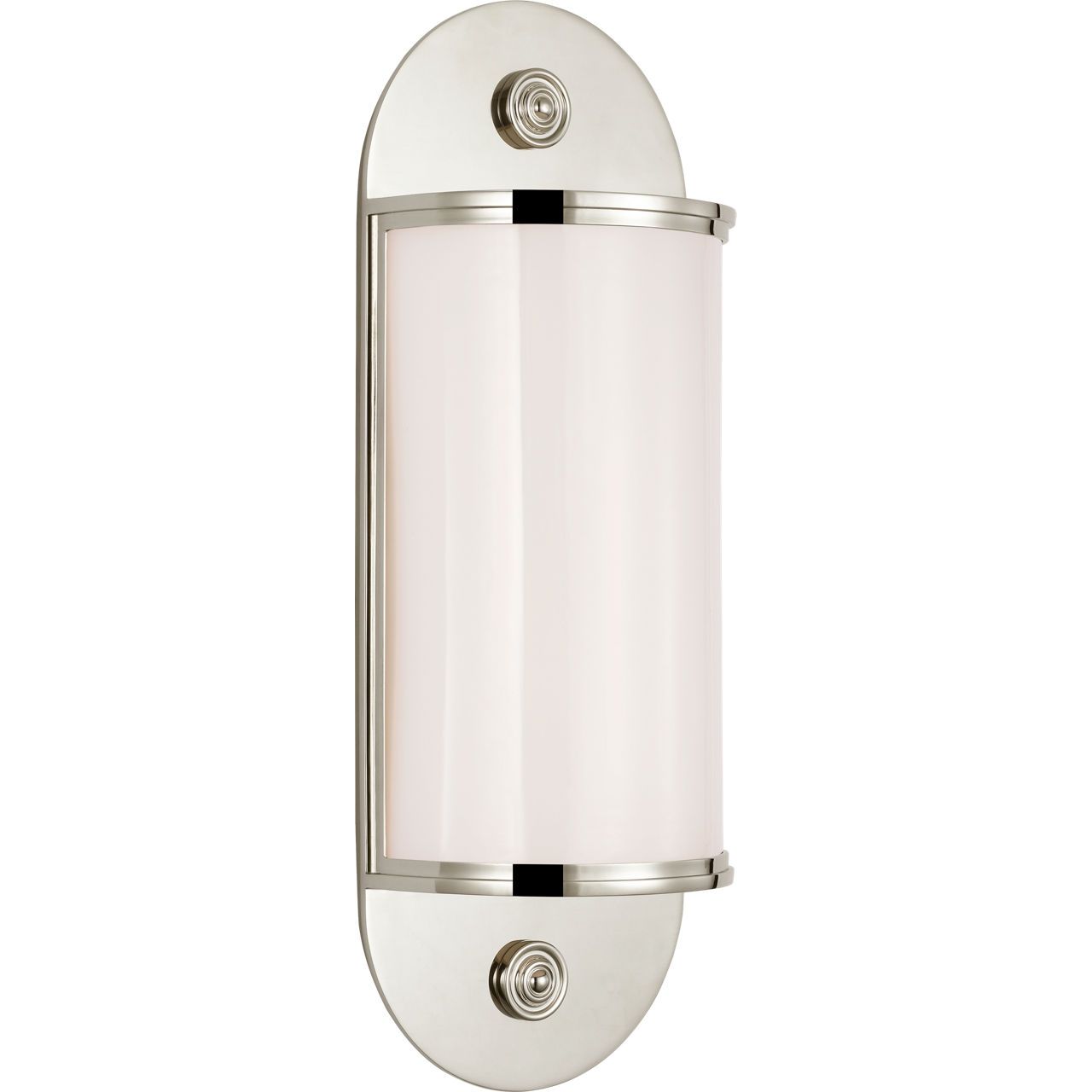 Polished Nickel with White Glass | shipping 12/25/2026