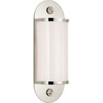 Polished Nickel with White Glass | shipping 12/25/2026