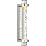 Polished Nickel and Clear Wavy Glass | shipping 10/17/2026