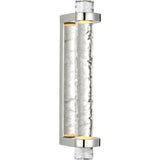 Polished Nickel and Clear Wavy Glass | shipping 10/17/2026