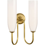 Soft Brass with White Glass | shipping 11/16/2026