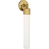 Soft Brass with White Glass | shipping 12/16/2026
