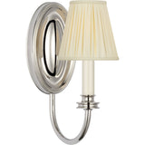 Polished Nickel with Silk Pleated Shade | shipping 11/16/2026