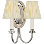 Polished Nickel with Silk Pleated Shades | shipping 11/16/2026