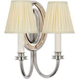 Polished Nickel with Silk Pleated Shades | shipping 11/16/2026