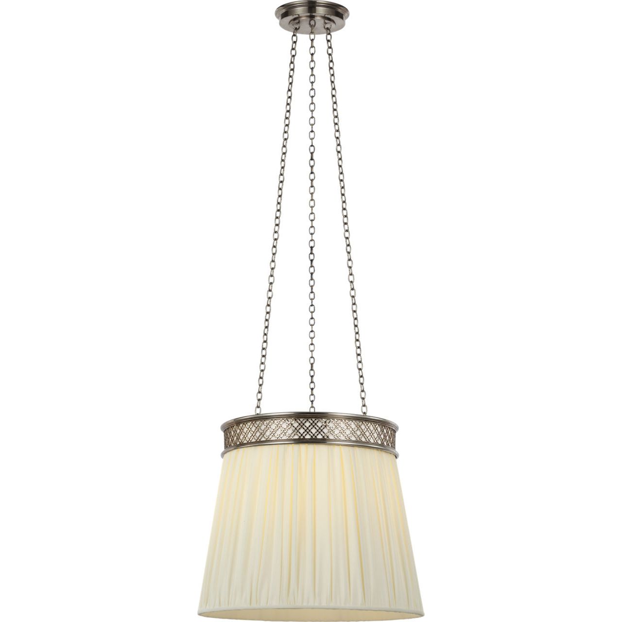 Pewter with Silk Pleated Shade | shipping 12/10/2026