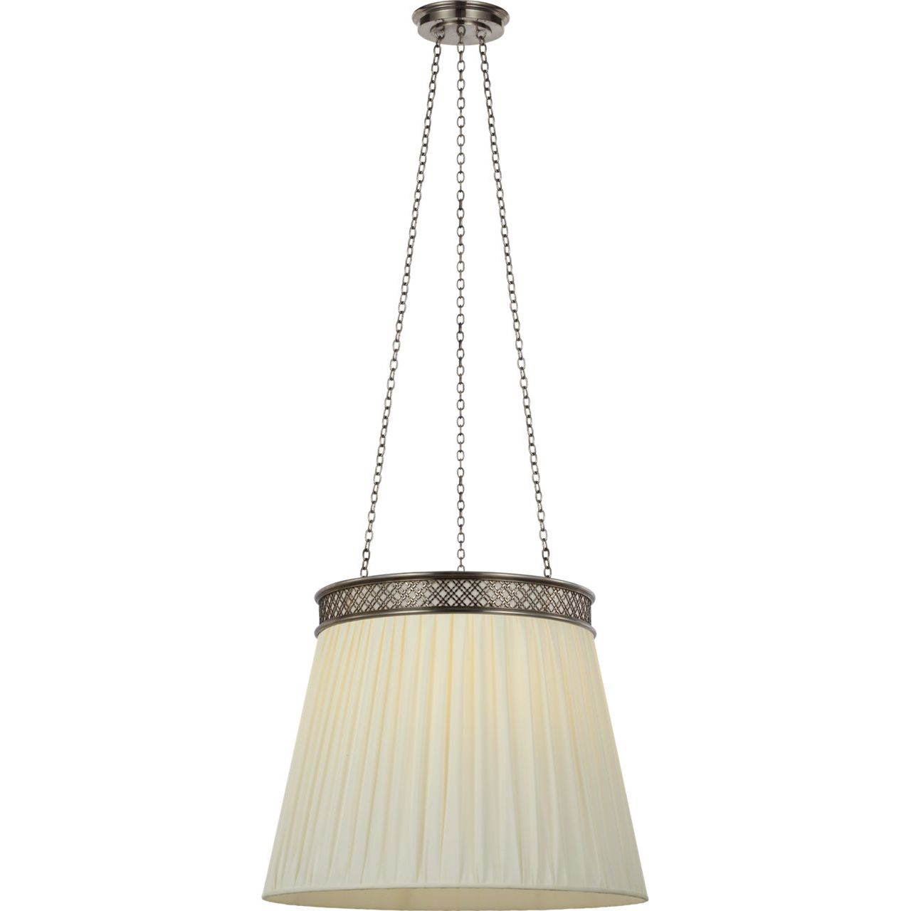 Pewter with Silk Pleated Shade | shipping 12/10/2026