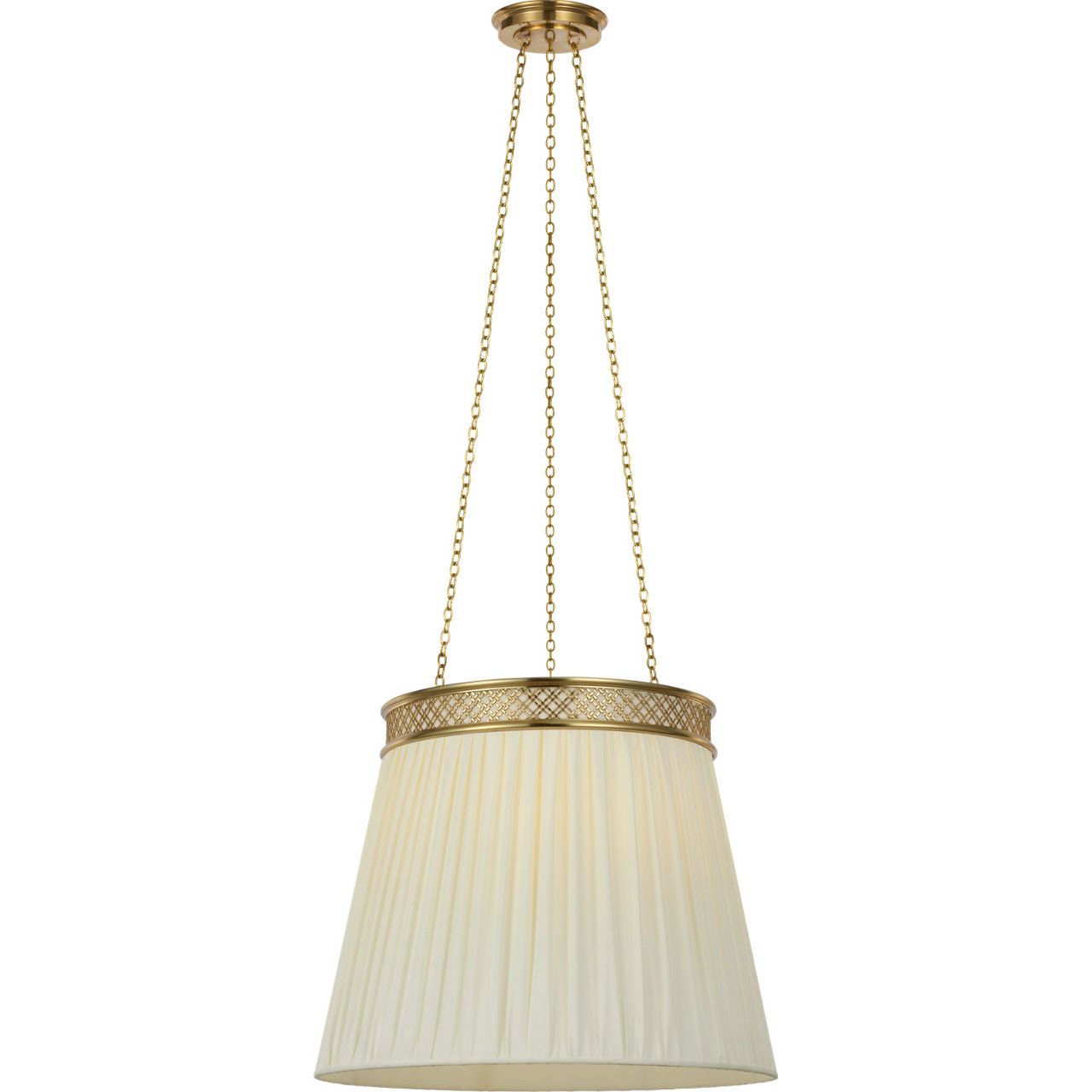 Soft Brass with Silk Pleated Shade | shipping 12/10/2026