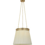 Soft Brass with Silk Pleated Shade | shipping 12/10/2026
