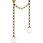 Soft Brass and Bronze with White Glass | shipping 11/16/2026