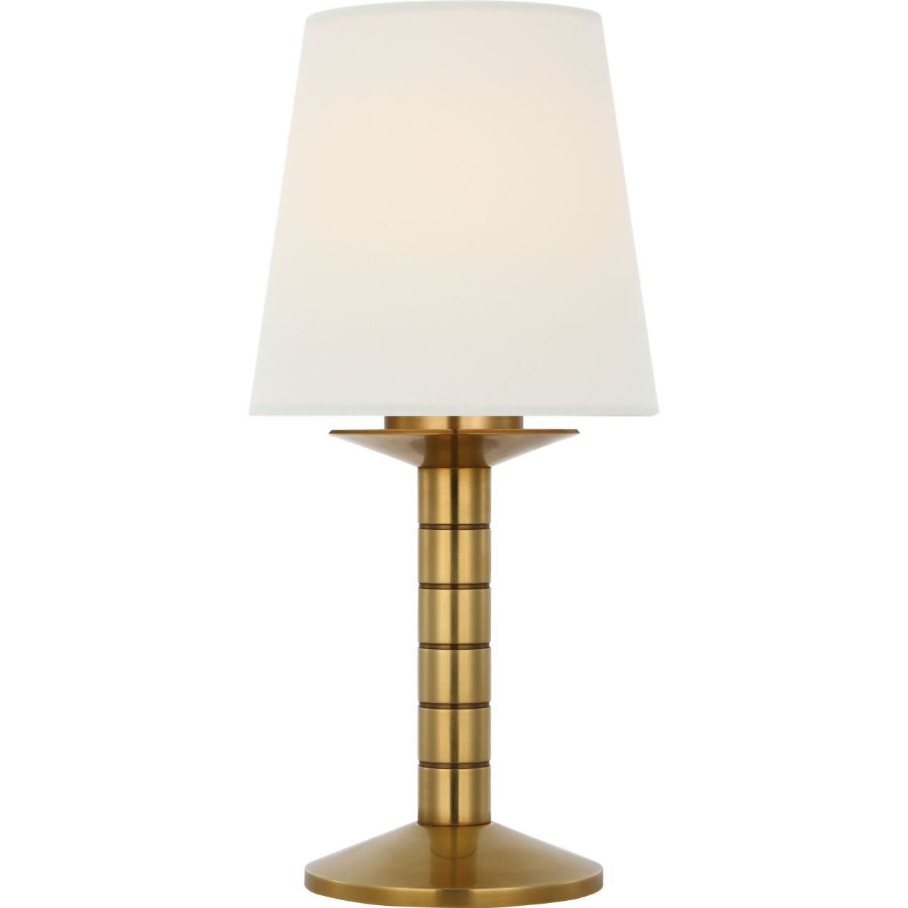 Natural Brass with Silk Shade | shipping 10/01/2026