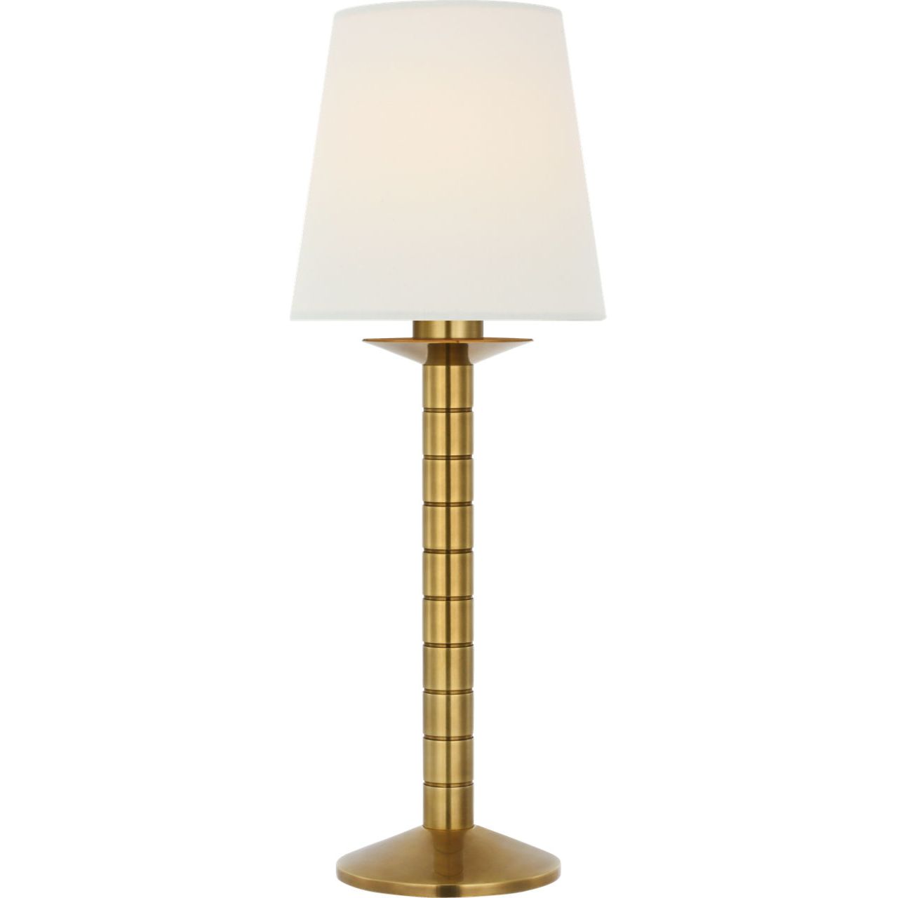 Natural Brass with Silk Shade | shipping 10/01/2026
