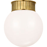 Natural Brass with White Glass | shipping 10/01/2026