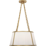 Natural Brass with Silk Pleated Shade | shipping 11/16/2026