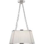 Polished Nickel with Silk Pleated Shade | shipping 11/16/2026