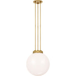 Natural Brass with White Glass | shipping 10/01/2026