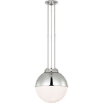 Polished Nickel with Polished Nickel Hood and White Glass | shipping 09/26/2026