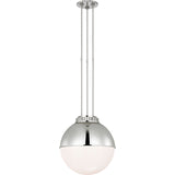 Polished Nickel with Polished Nickel Hood and White Glass | shipping 09/26/2026