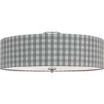 Polished Nickel with Schumacher Sky Elton Check Shade