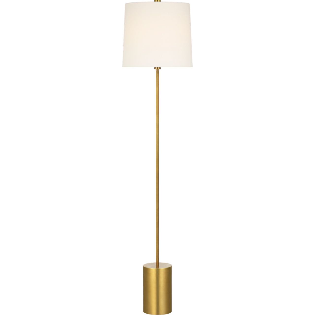 Hand-Rubbed Antique Brass with Linen Shade | shipping 12/10/2026