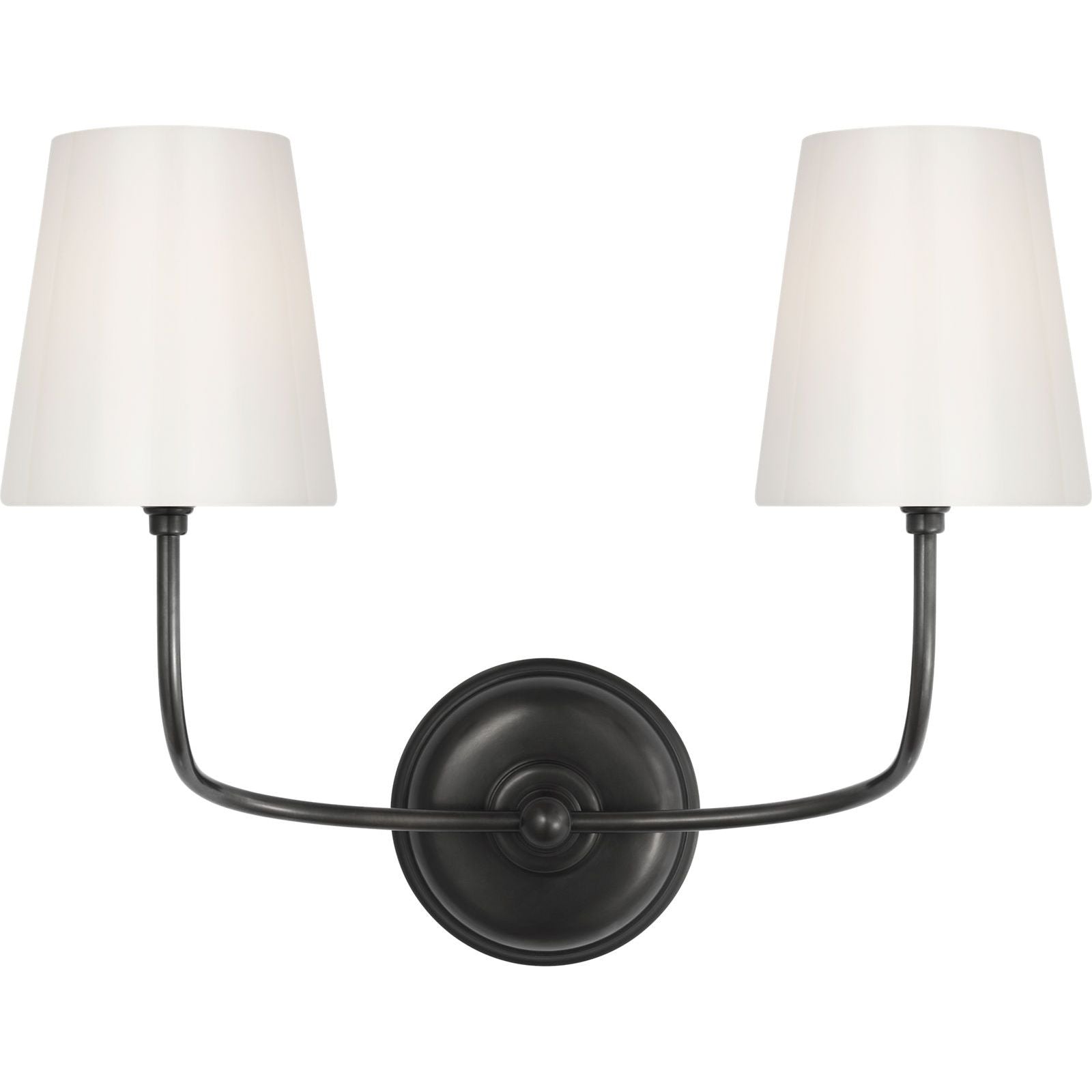 Bronze with White Glass