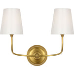Hand-Rubbed Antique Brass with White Glass