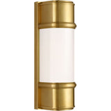 Hand-Rubbed Antique Brass with White Glass | shipping 12/10/2026