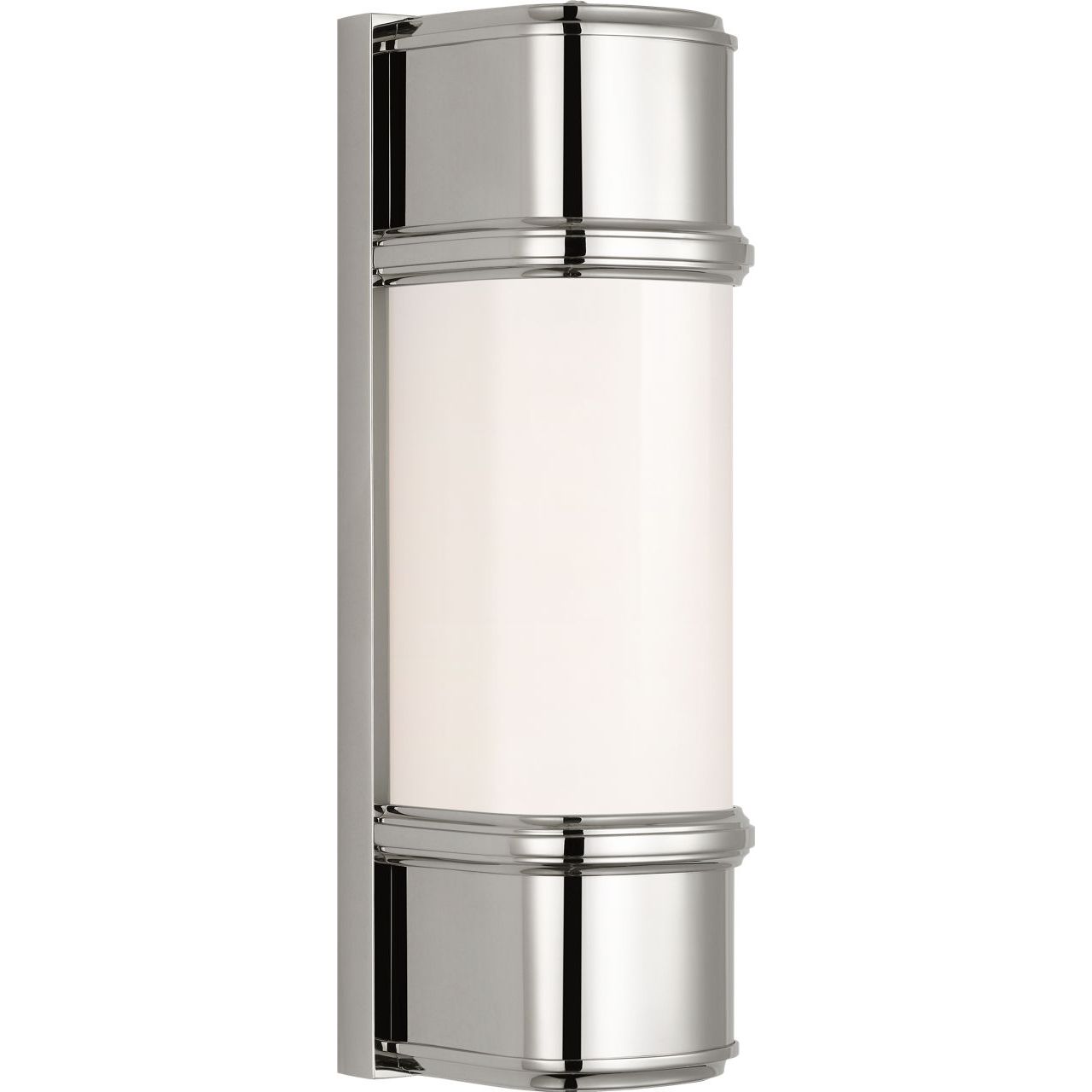 Polished Nickel with White Glass | shipping 12/25/2026