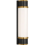 Bronze and Hand-Rubbed Antique Brass with White Glass | shipping 12/10/2026