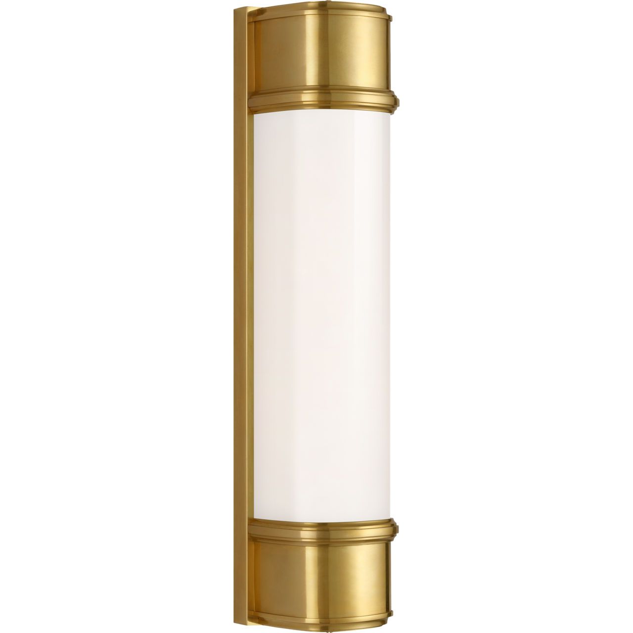 Hand-Rubbed Antique Brass with White Glass | shipping 12/10/2026