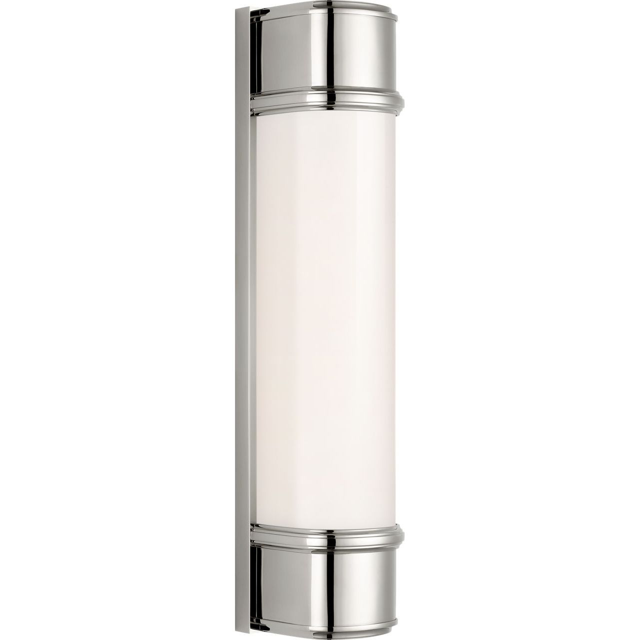 Polished Nickel with White Glass | shipping 12/25/2026