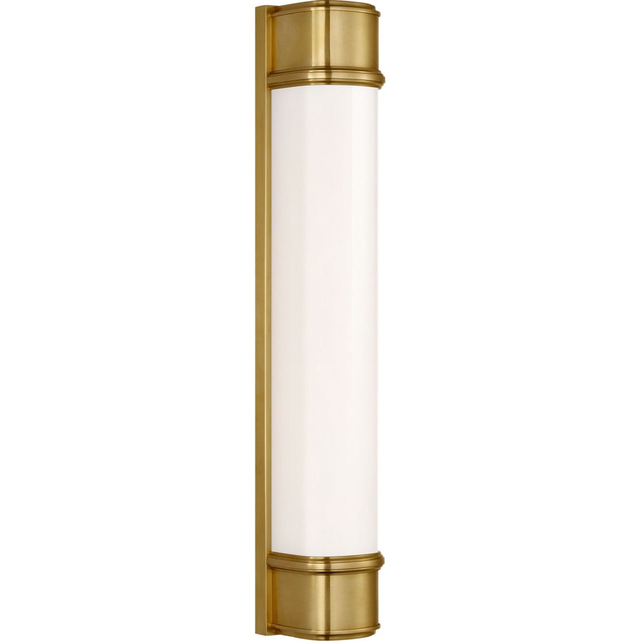 Hand-Rubbed Antique Brass with White Glass | please contact us for availability!
