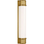 Hand-Rubbed Antique Brass with White Glass | please contact us for availability!