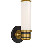 Bronze and Hand-Rubbed Antique Brass with White Glass | please contact us for availability!