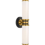Bronze and Hand-Rubbed Antique Brass with White Glass | shipping 11/16/2026