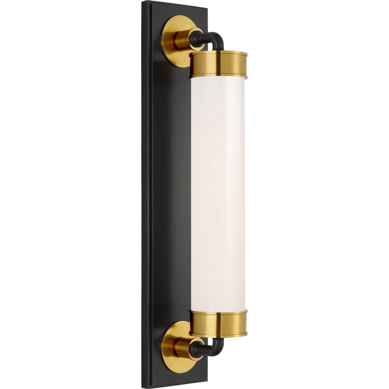 Bronze and Hand-Rubbed Antique Brass with White Glass | shipping 11/16/2026