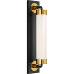 Bronze and Hand-Rubbed Antique Brass with White Glass | shipping 11/16/2026