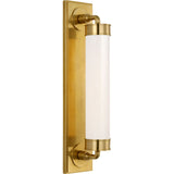 Hand-Rubbed Antique Brass with White Glass | shipping 11/16/2026