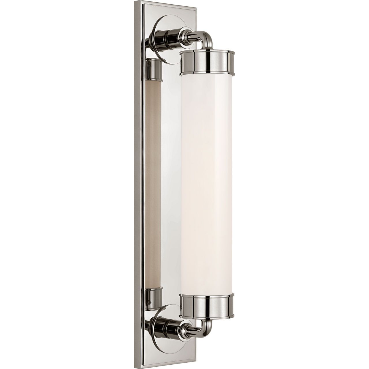 Polished Nickel with White Glass | shipping 12/10/2026