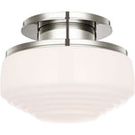 Polished Nickel with White Glass | shipping 12/10/2026