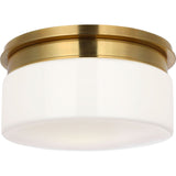 Hand-Rubbed Antique Brass with White Glass | shipping 12/10/2026