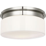 Polished Nickel with White Glass | shipping 12/10/2026