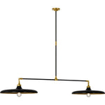 Hand-Rubbed Antique Brass and Aged Iron with Aged Iron Shade | shipping 10/24/2026
