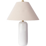 Featuring Vespa Table Lamp by Surya at Amethyst Home. A pretty matte white base with a creamy linen shade -- the Vespa lamp is sweet and subtle.  And the top little brass knob is precious!
Overall Dimensions: 26"H x 18"W x 18"D
Switch Type: On/OffNumber of bulbs: 1E-26/60 WUL CUL Certified.  Amethyst Home provides interior design, new home construction design consulting, vintage area rugs, and lighting in the Boston metro area.