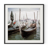 Venice Gondolas by Slim Aarons - Black Maple