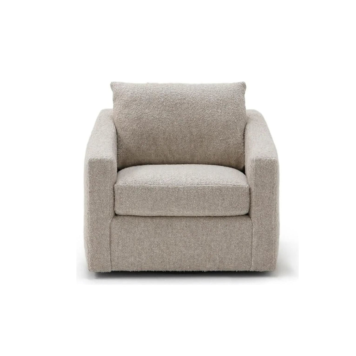 Duke Swivel Club Chair By Verellen in Berber Natural